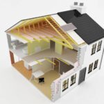 cross section of energy efficient house