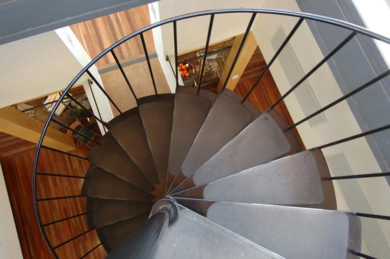 steel spiral stair