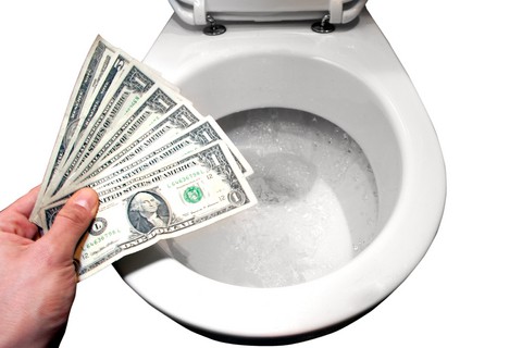 save water money toilet