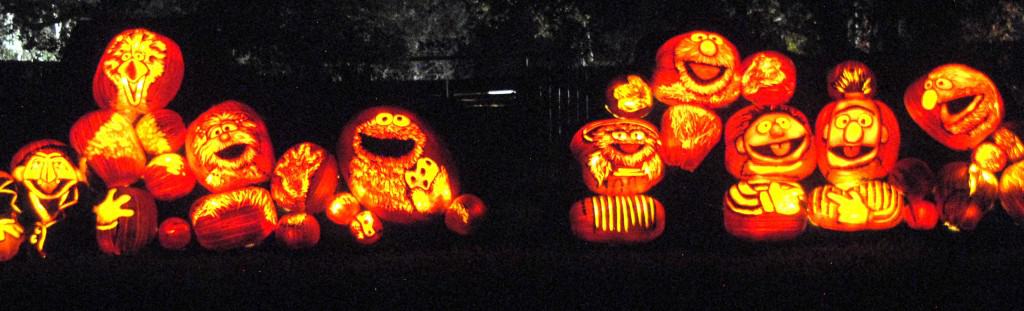 Sesame Street pumpkin characters