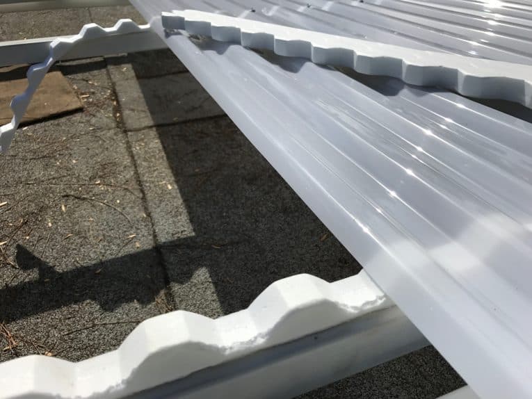 closure strips on polycarbonate roofing