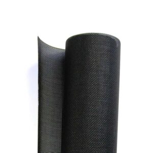 A roll of solar screen mesh in white background.