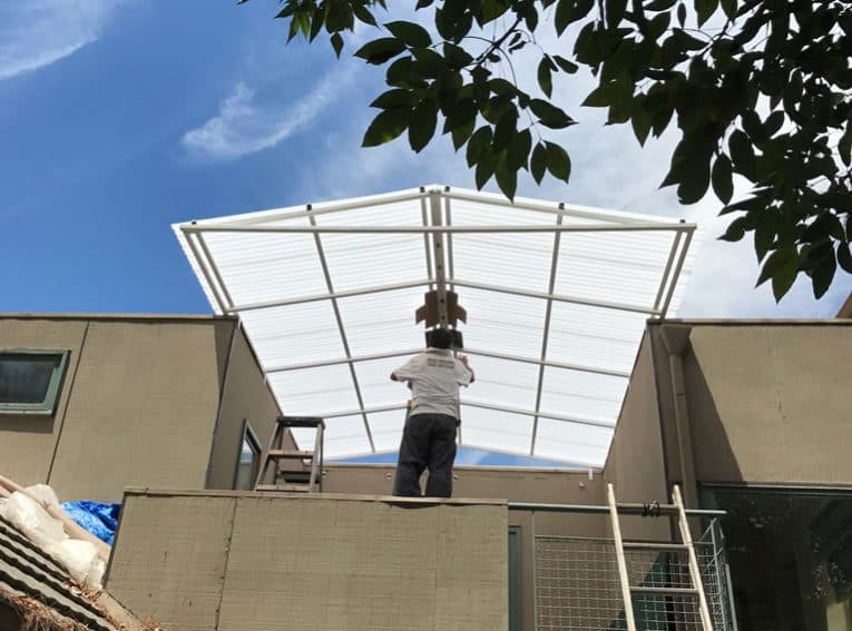 polycarbonate patio roof 