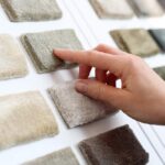 buying carpeting from sample book