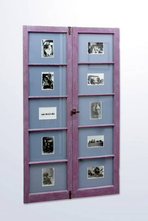 wood windows as photo frames