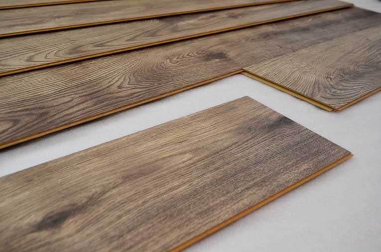 Laminate flooring planks
