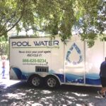 trailer of pool water RO filters