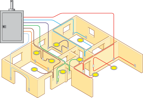 diagram of home electrical circuits