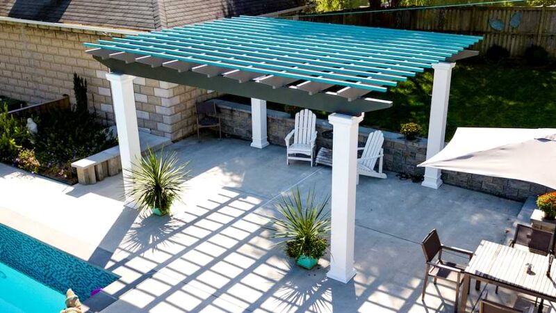 poolside pergola